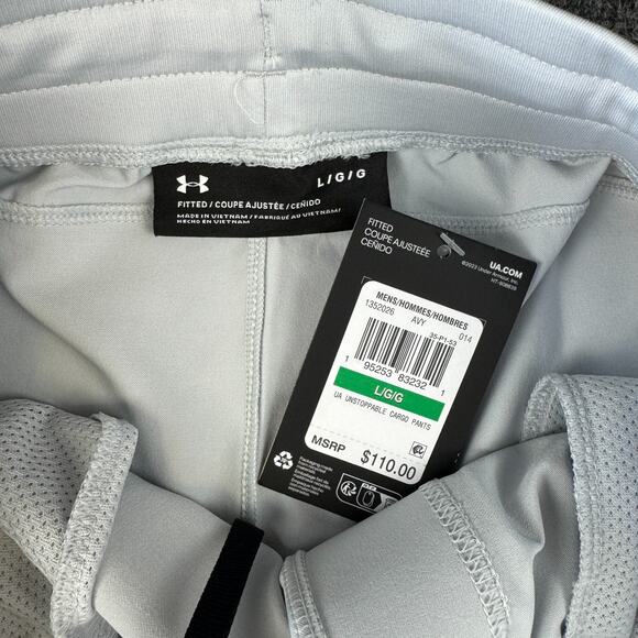 Under Armour Storm Unstoppable Fitted Cargo Men's L Grey Pants 1352026-014 NWT - Picture 8 of 11